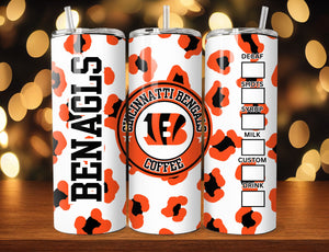 NFL Cheetah Pattern 20oz Tumbler