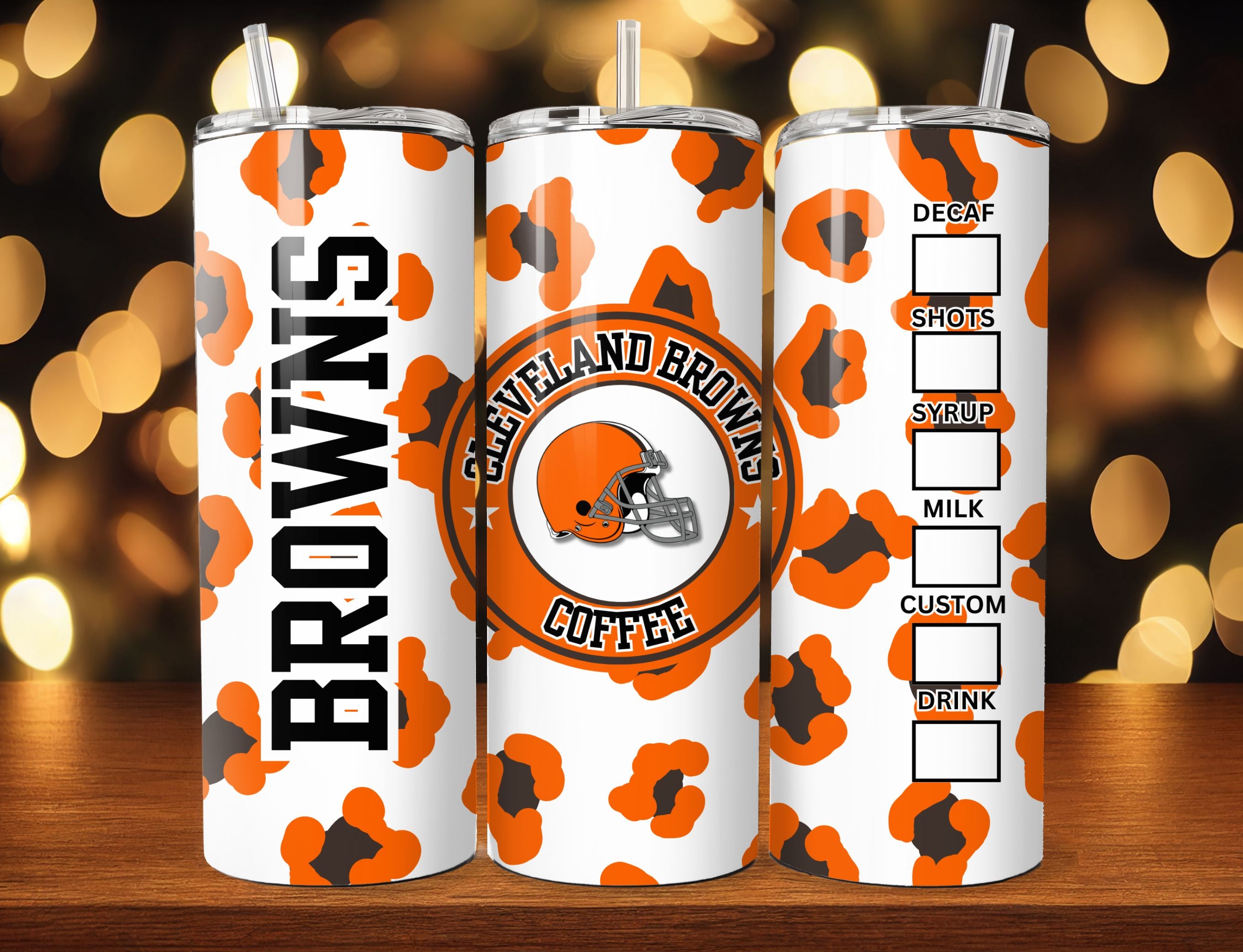 NFL Cheetah Pattern 20oz Tumbler