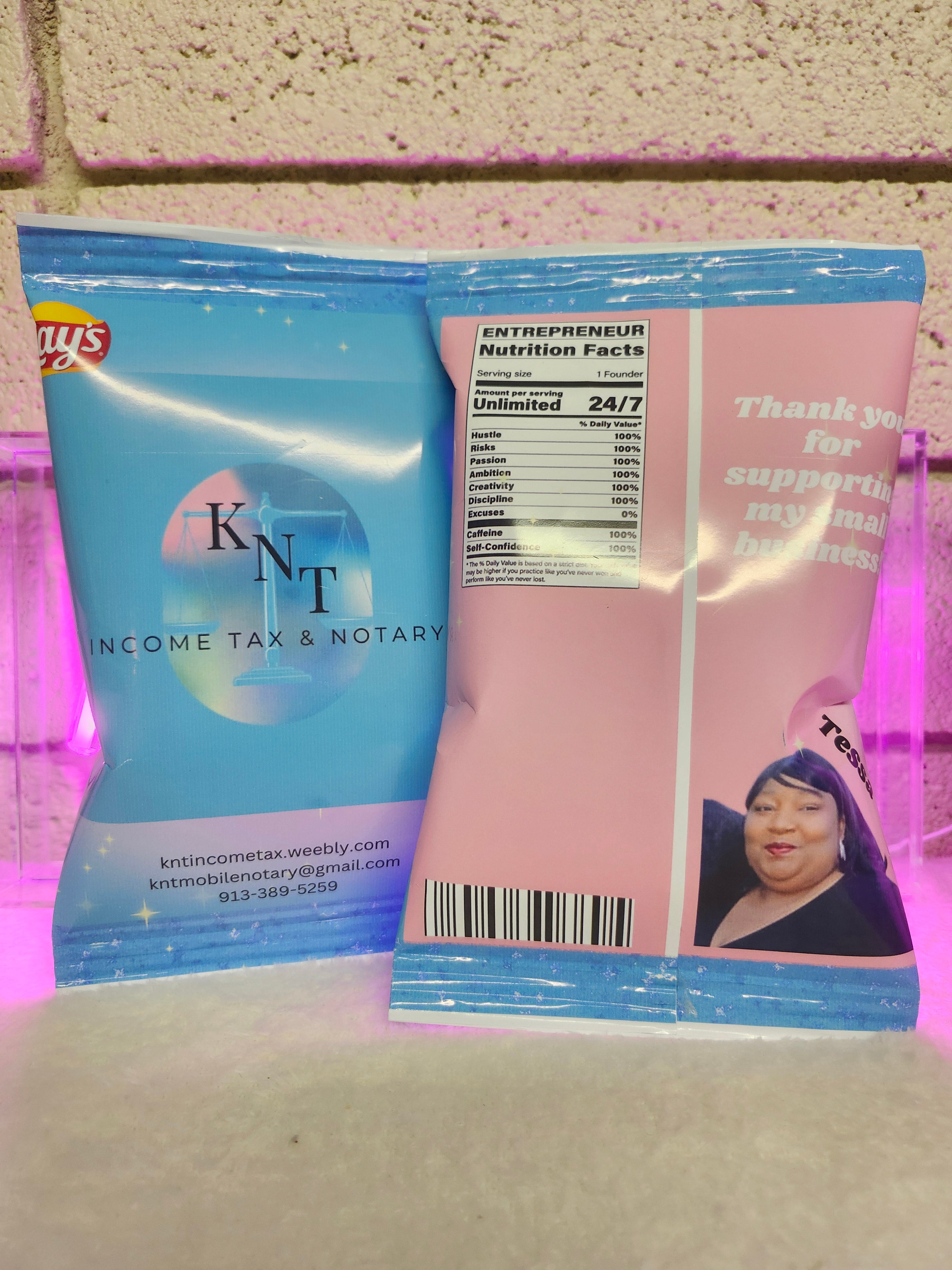 Custom Chip Bag Party Favor