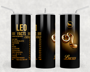 20oz Nutritional Facts Zodiac Tumblers