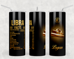 20oz Nutritional Facts Zodiac Tumblers