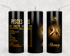 20oz Nutritional Facts Zodiac Tumblers