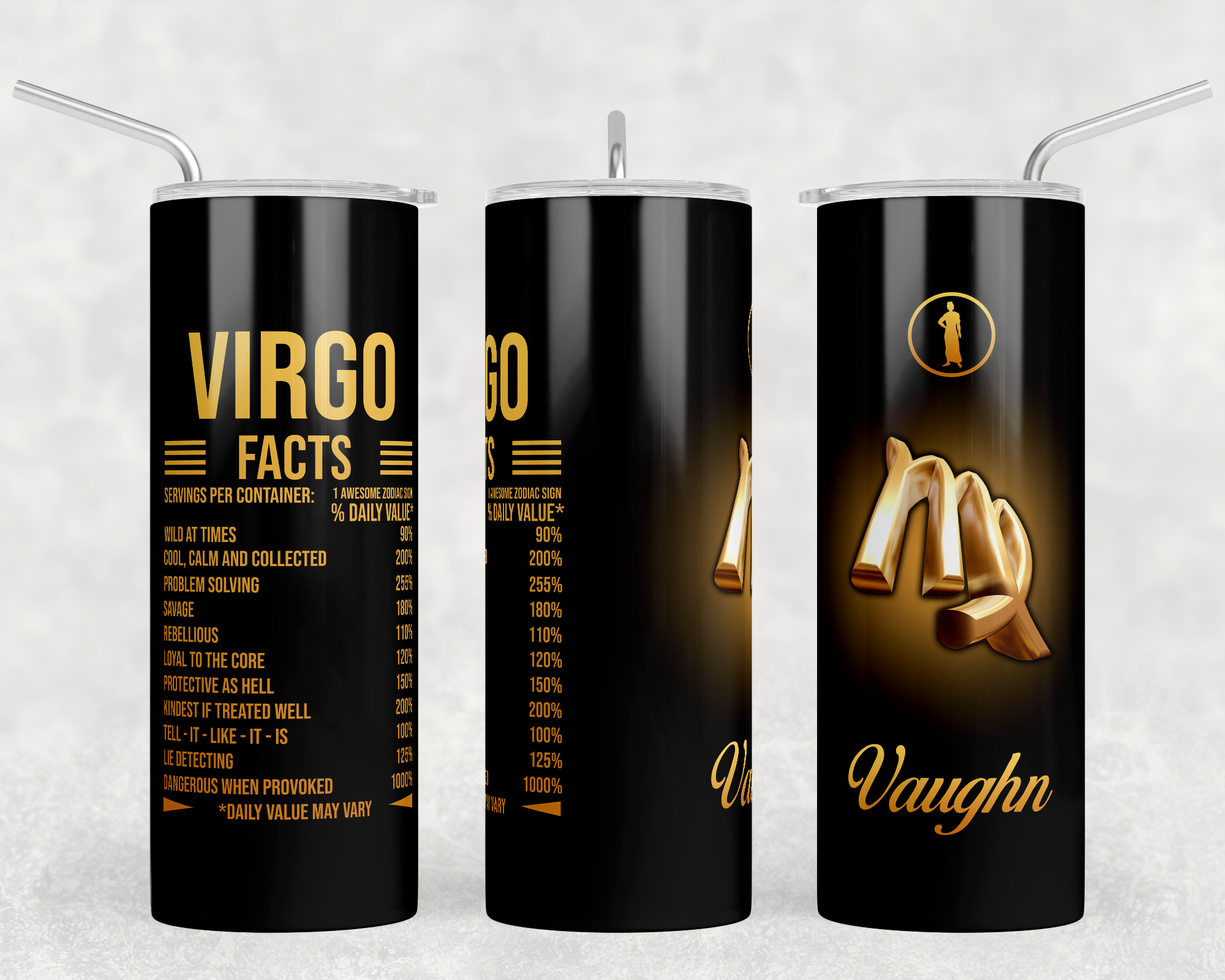 20oz Nutritional Facts Zodiac Tumblers