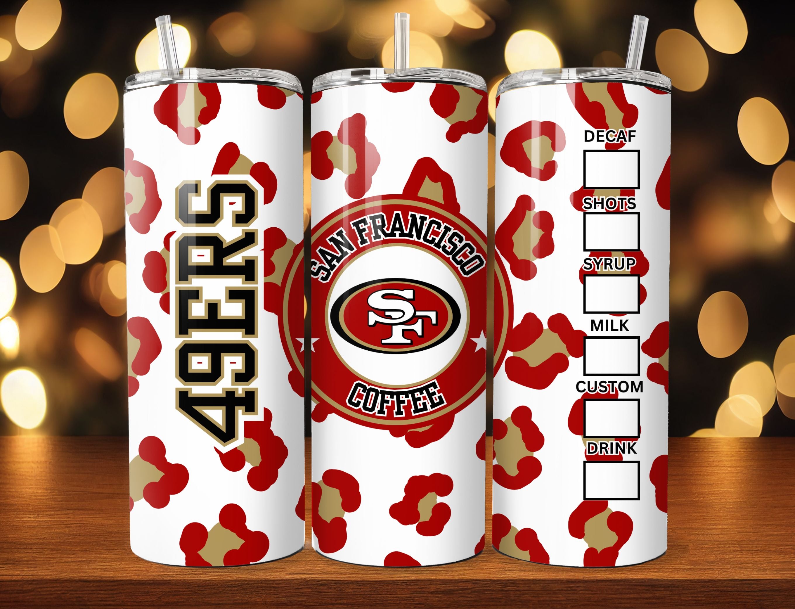 NFL Cheetah Pattern 20oz Tumbler