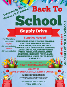 BACK TO SCHOOL SUPPLY DRIVE DONATIONS