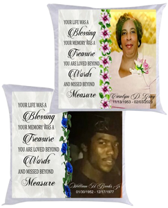 Personalized Photo Memory Pillow