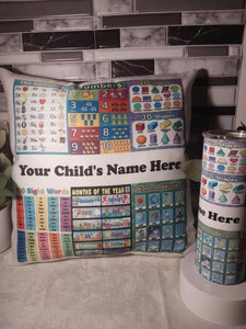 Children's Learning Pillow & Tumbler Combo