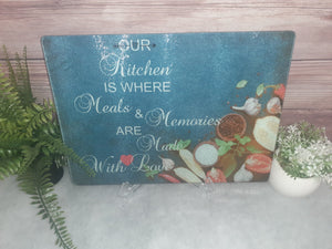 11x15.5 Customized/Personalized Glass Cutting Board