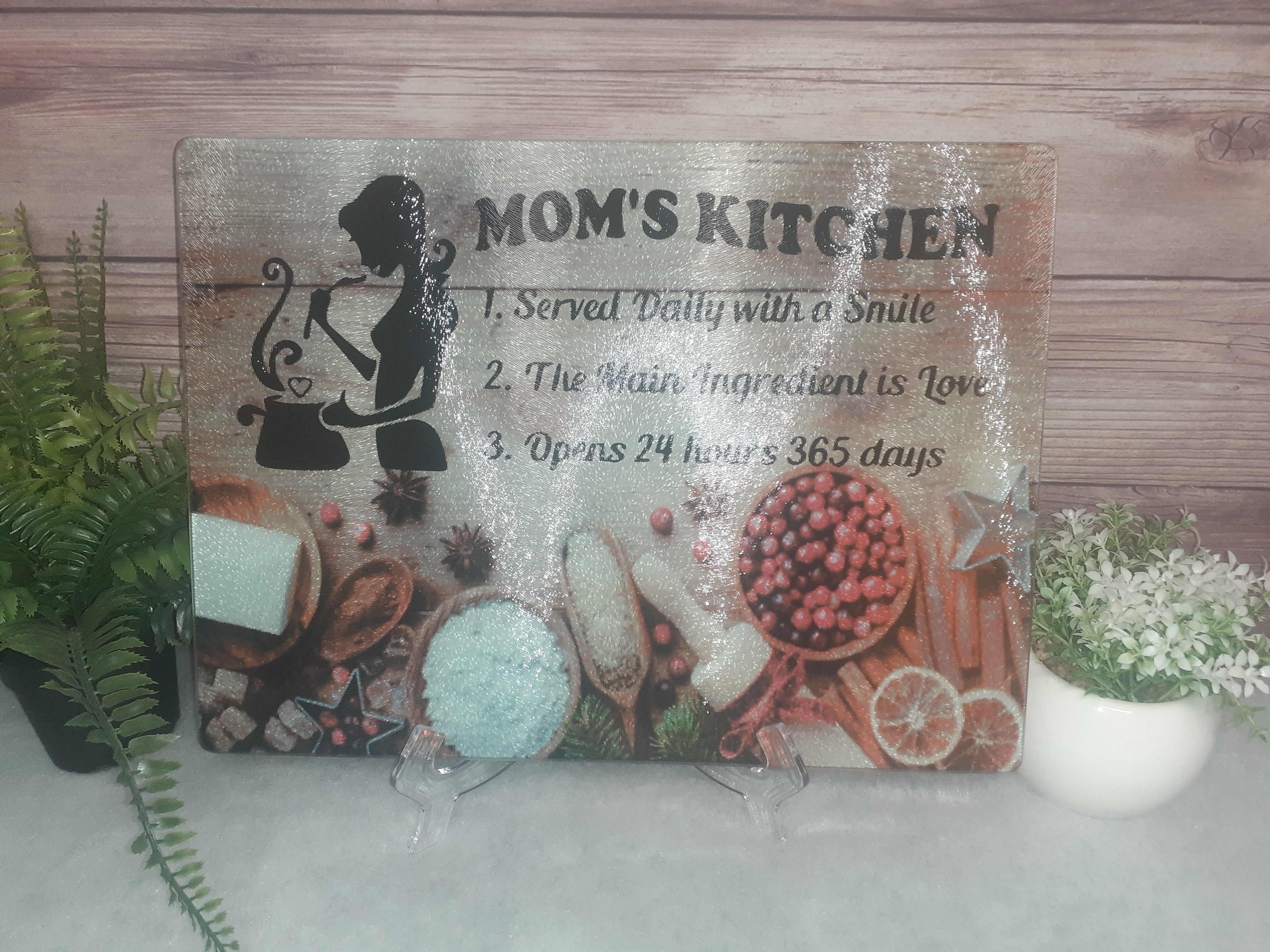 11x15.5 Customized/Personalized Glass Cutting Board