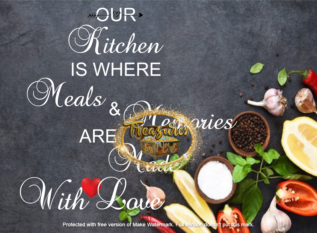 Our Kitchen Is Where Meals & Memories are Made PNG